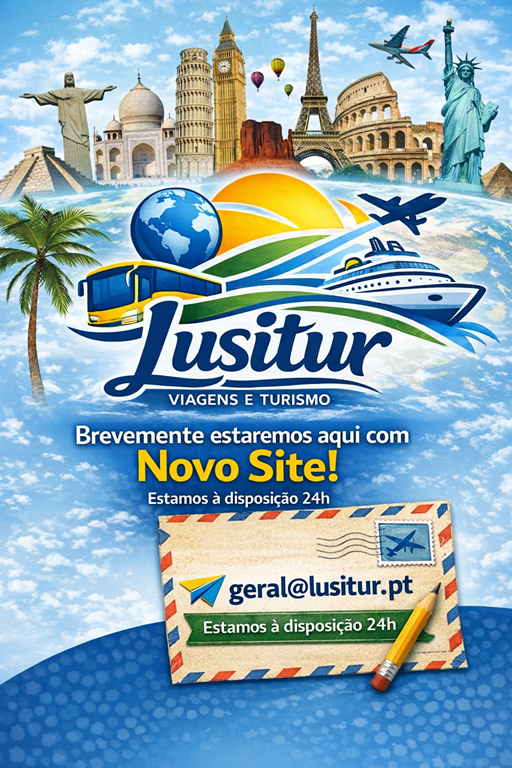 Lusitur — Brevemente estaremos aqui com Novo Site